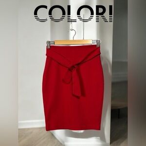 Colori (Made in Canada 🇨🇦), Red Women's Skirt, Small